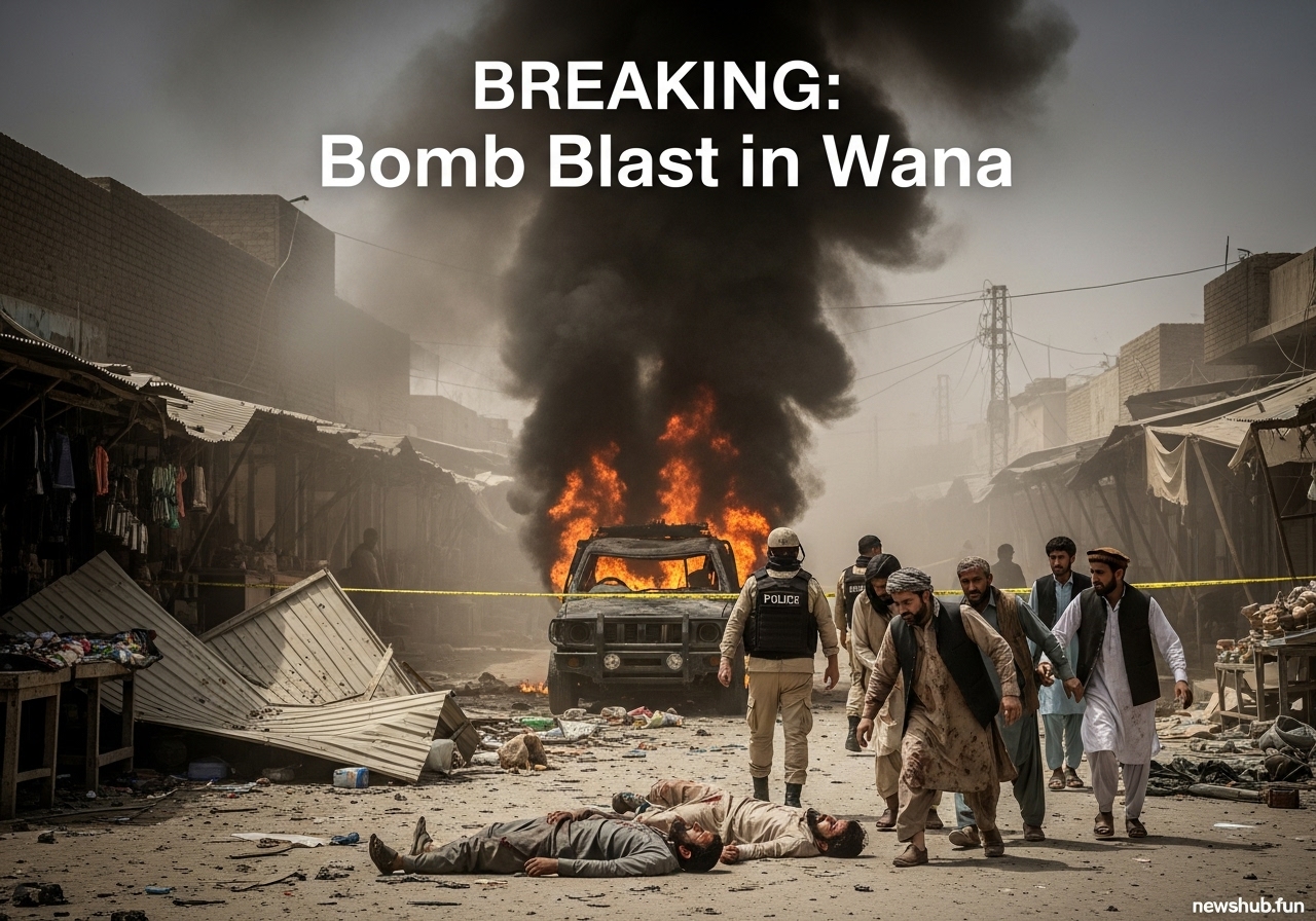 🚨 Roadside Bomb in Wana Kills 2 Policemen, Injures 14 Civilians — Tensions Rise in South Waziristan